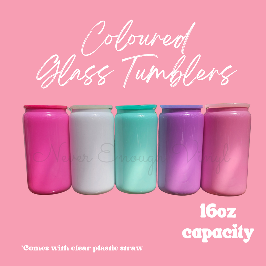 Glass Candy Tumblers - 16oz Glass Tumbler