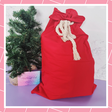 Load image into Gallery viewer, Santa Sack - Blank - Red, Off-White &amp; Grey
